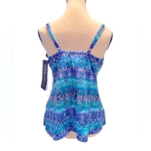 Miraclesuit Love Knot Tankini Top – Blue Curacao – Size 10 – NWT - Picture 3 of 6
